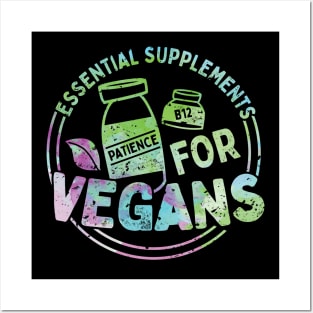 Supplements Vegans Funny Vegan Gift Posters and Art